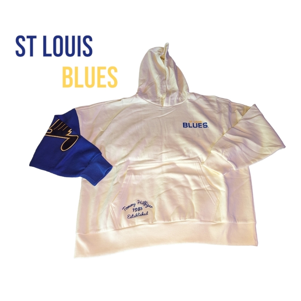 NHL Tommy Hilfiger St. Louis Blues Harriett Hoodie,  NWT